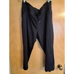 Tek Gear Women’s Xl On The Go Mid Rise Capri Black Stretch Pants RN#73277